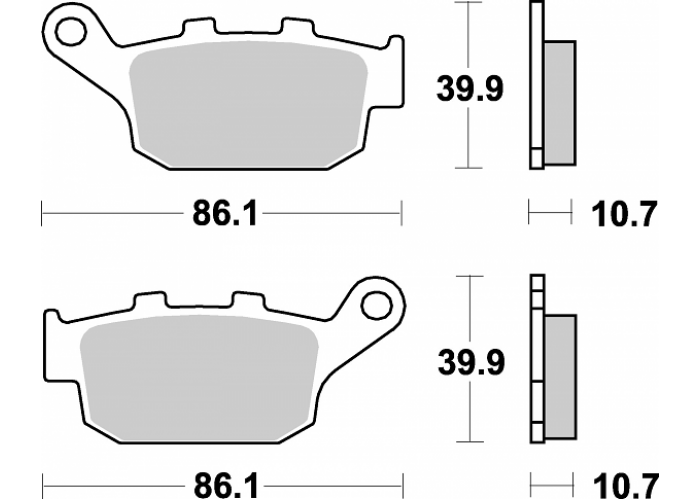 Placute frana MCB585